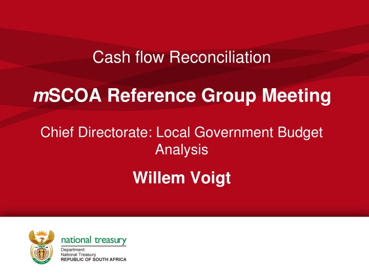 cash flow reconciliation n.w