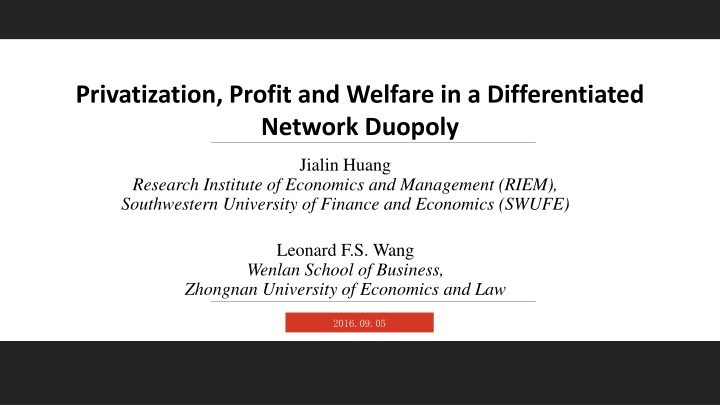 privatization profit and welfare n.w