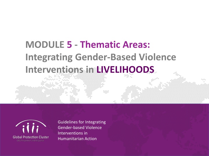 module 5 thematic areas integrating gender based n.w