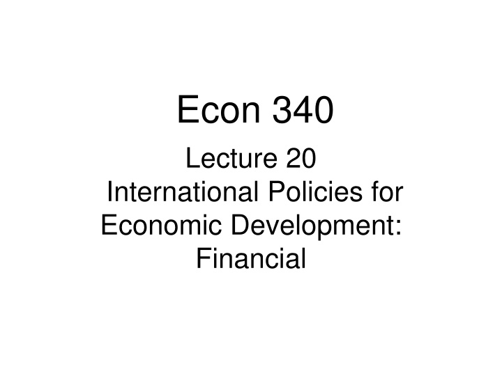 econ 340 n.w