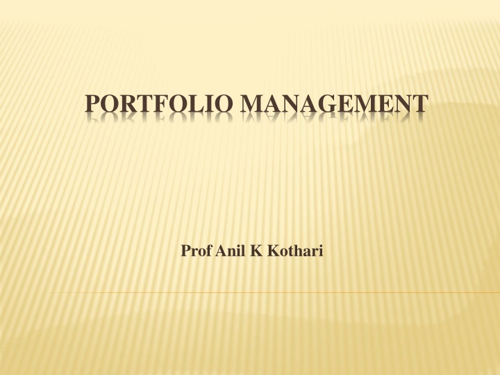 portfolio management n.w