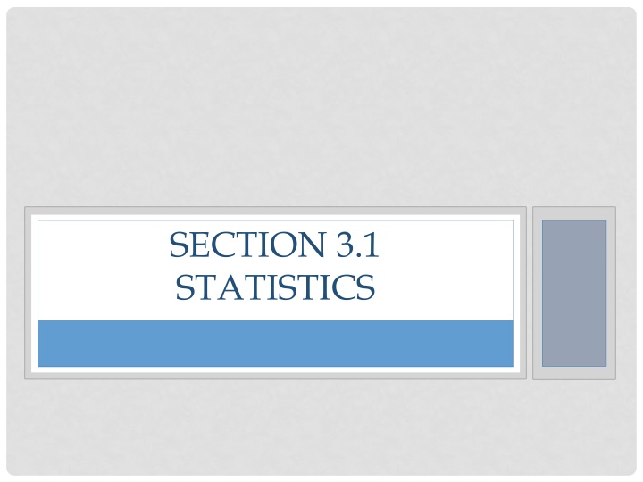section 3 1 statistics n.w