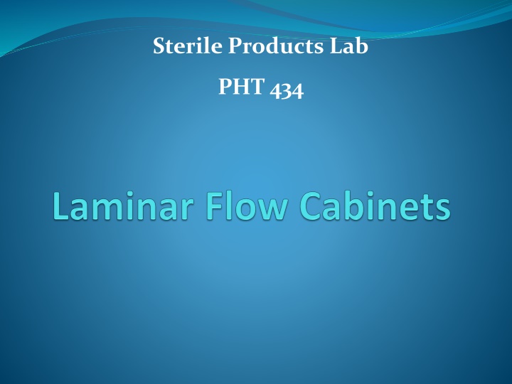 sterile products lab n.w