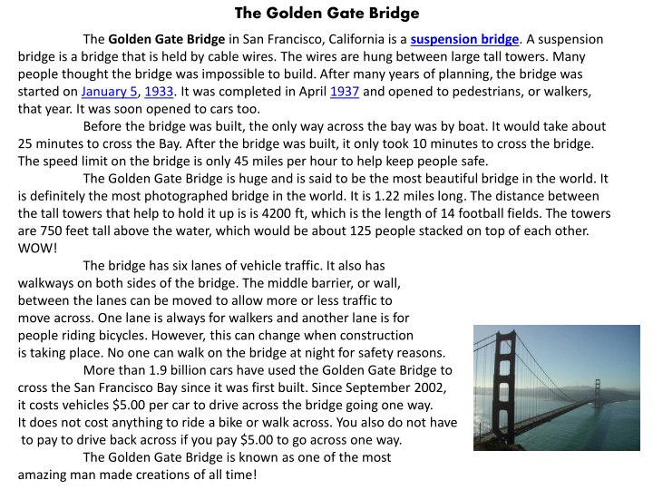 the golden gate bridge n.w