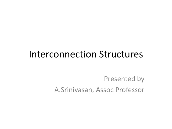 interconnection structures n.w