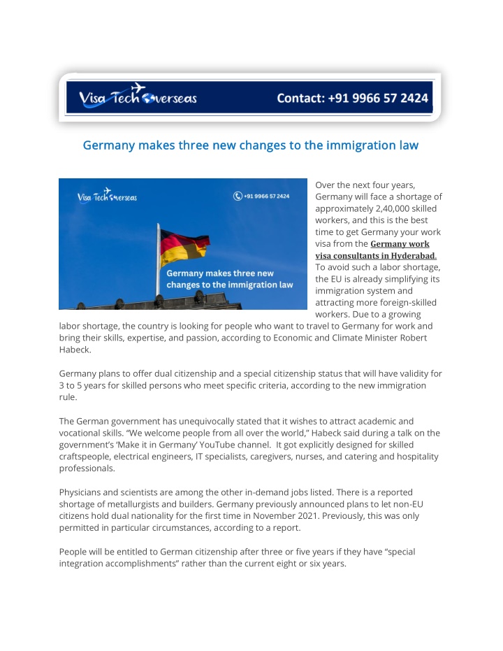 germany makes three new changes n.w