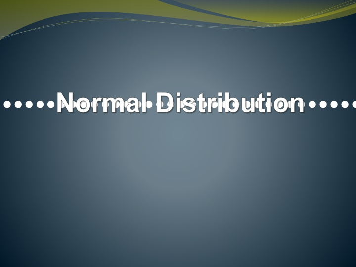 Normal Distribution in Statistics