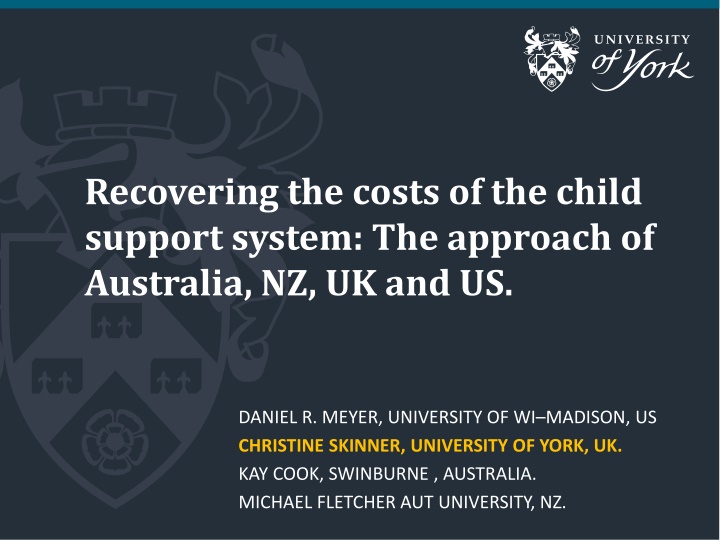 recovering the costs of the child support system n.w