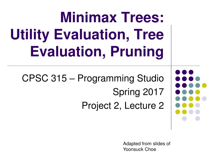 minimax trees utility evaluation tree evaluation n.w