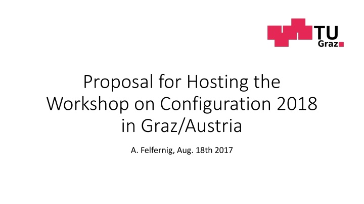 proposal for hosting the workshop n.w