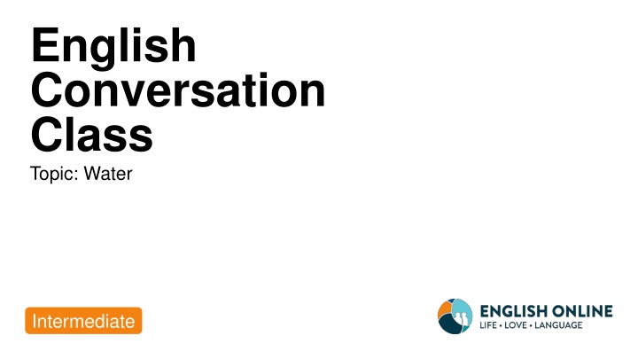 english conversation class topic water n.w