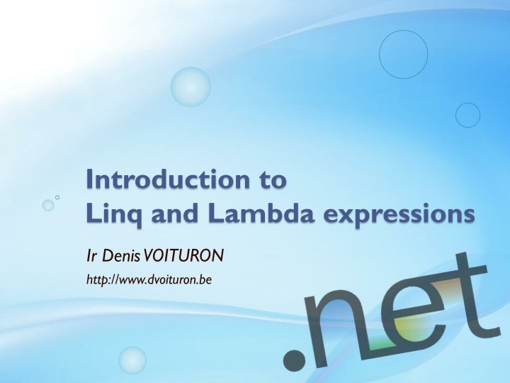 introduction to linq and lambda expressions n.w