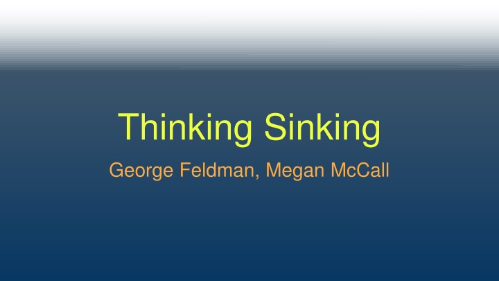 thinking sinking n.w