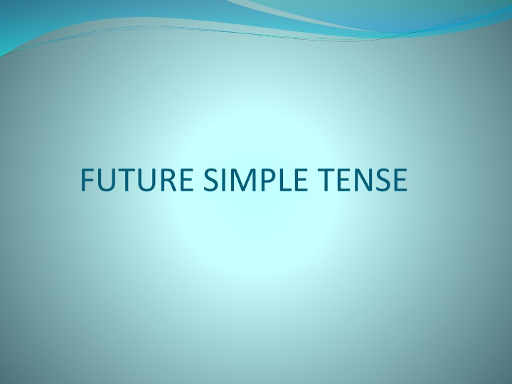 future simple tense n.w