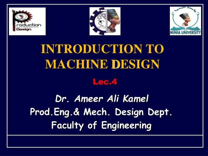 introduction to machine design n.w