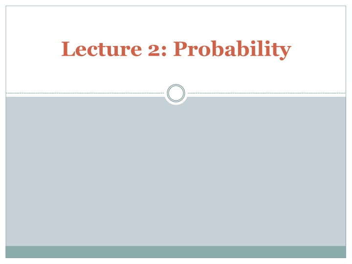 lecture 2 probability n.w