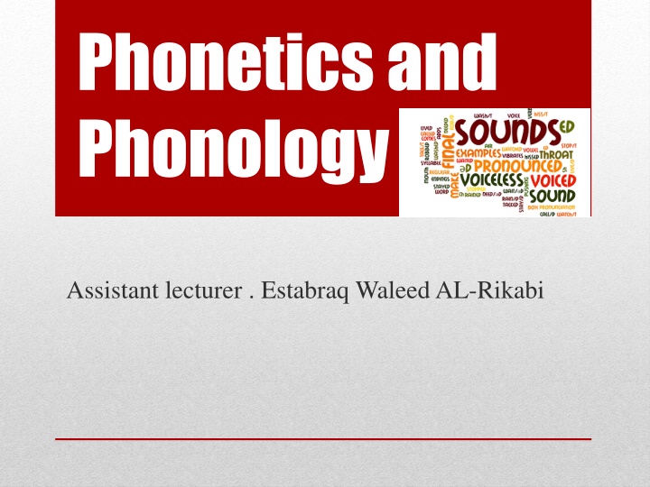 Introduction to Phonetics and Phonology