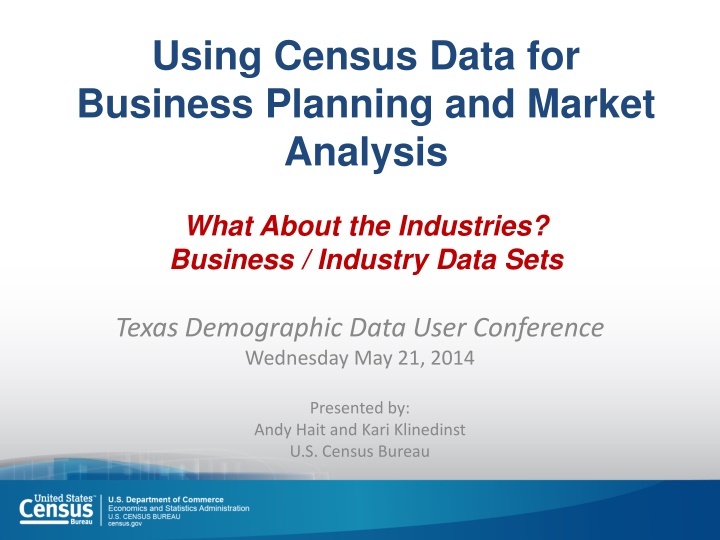 Using Census Data for Business Planning and Market Analysis - Industries Overview