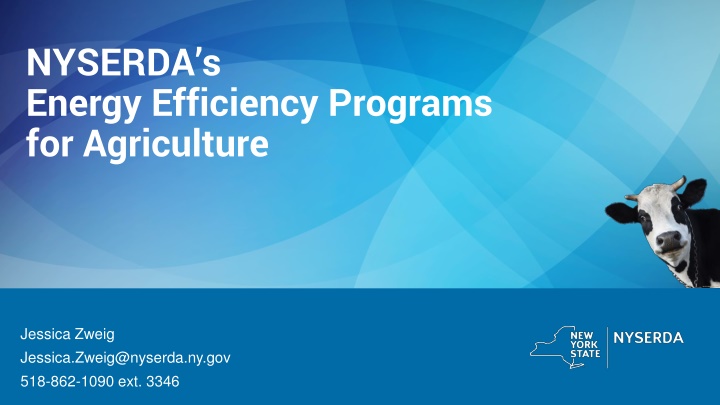 NYSERDA Energy Efficiency Programs for Agriculture