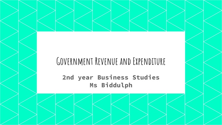 government revenue and expenditure n.w