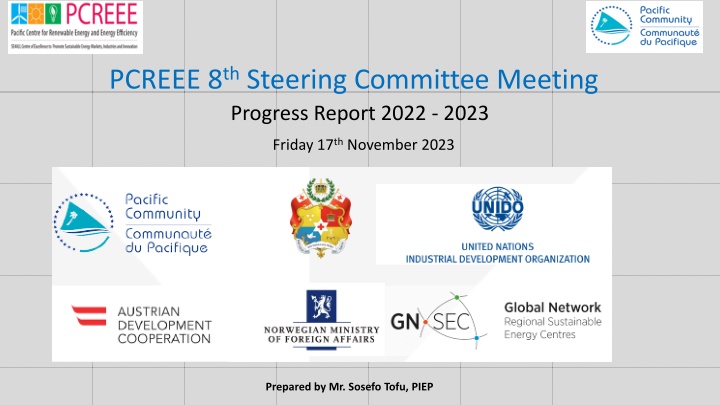 PCREEE 8th Steering Committee Meeting Progress Report 2022-2023