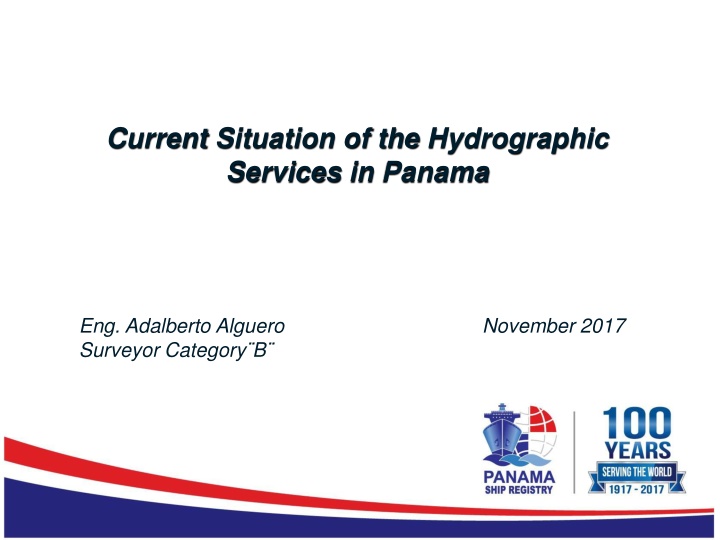 current situation of the hydrographic services n.w