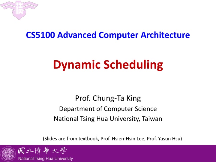 cs5100 advanced computer architecture n.w