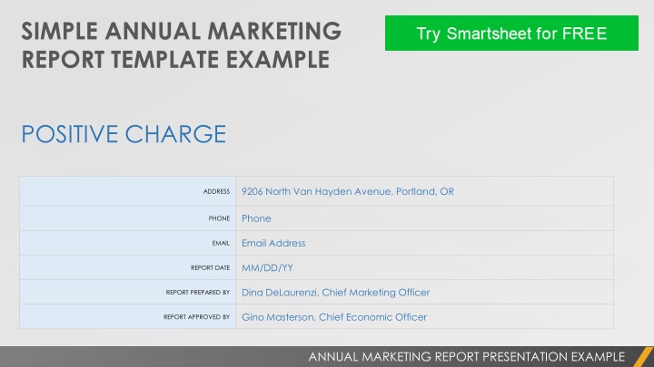 Positive Charge Annual Marketing Report Highlights