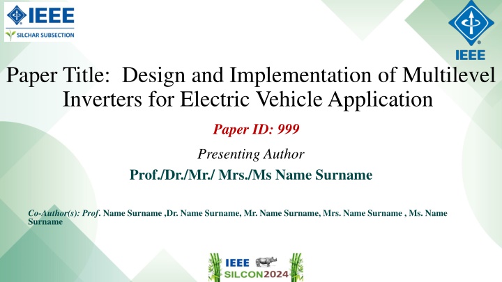 paper title design and implementation n.w