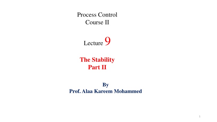 Stability Analysis in Control Systems - Routh Test and Examples