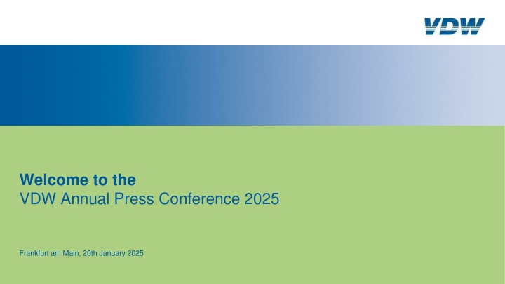 welcome to the vdw annual press conference 2025 n.w