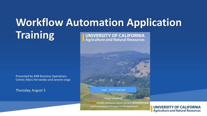 workflow automation application training n.w
