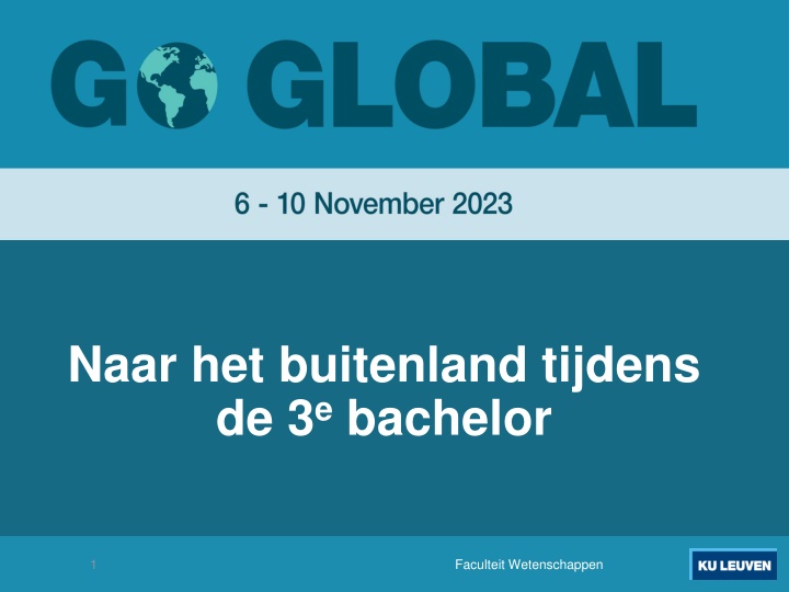 Opportunities for Studying Abroad in the 3rd Year of Bachelor's in Science Faculty
