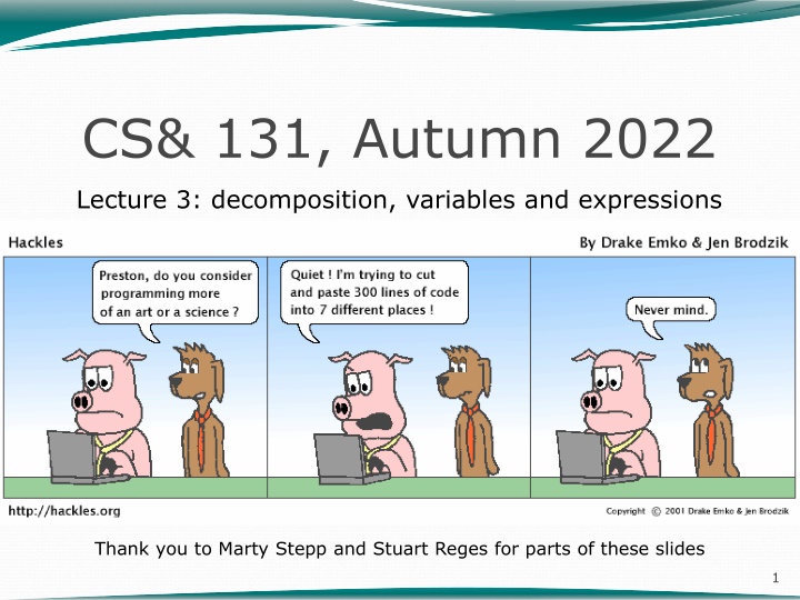 cs 131 autumn 2022 n.w