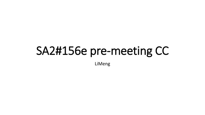 sa2 156e pre sa2 156e pre meeting cc n.w