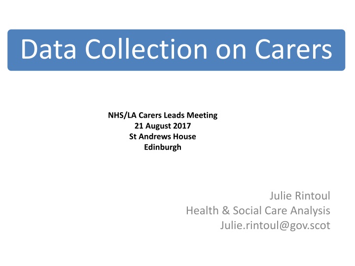 data collection on carers n.w
