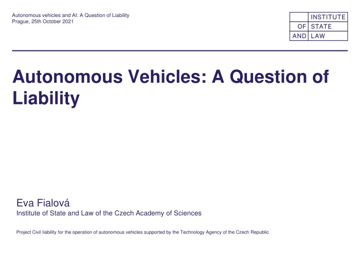 autonomous vehicles and ai a question n.w