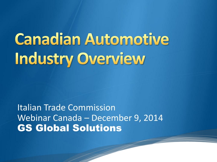 canadian automotive industry overview n.w