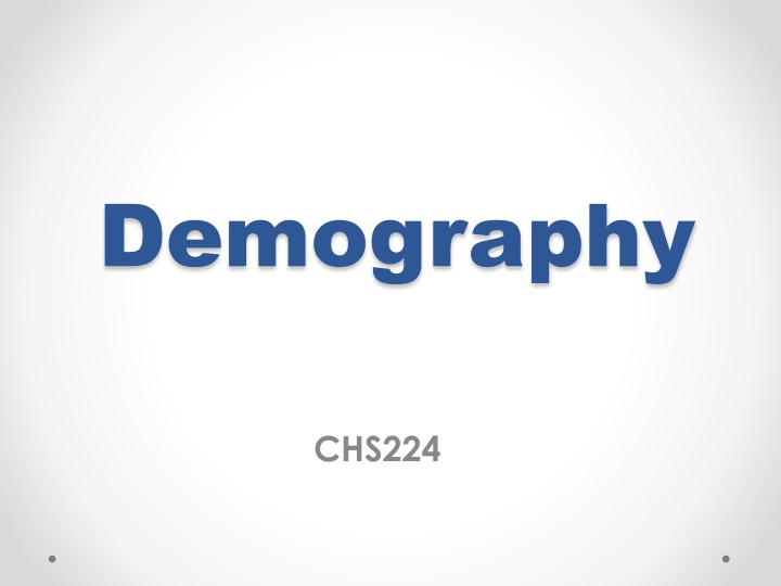 demography n.w