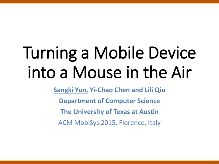 turning a mobile device turning a mobile device n.w