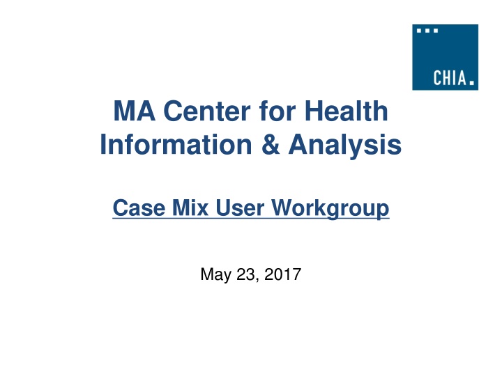 ma center for health information analysis n.w