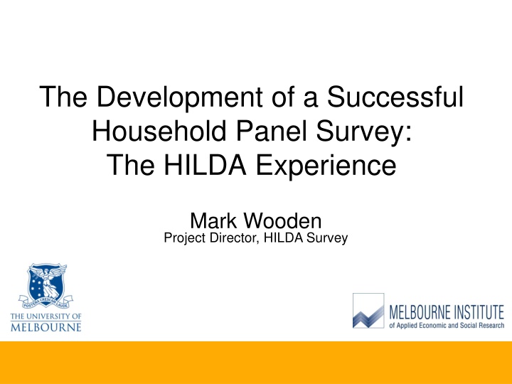 the development of a successful household panel n.w