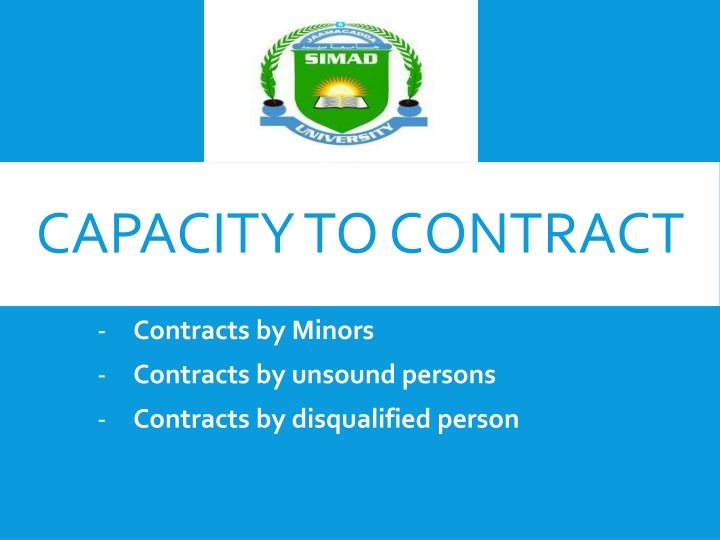 capacity to contract n.w