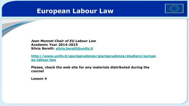 european labour law n.w