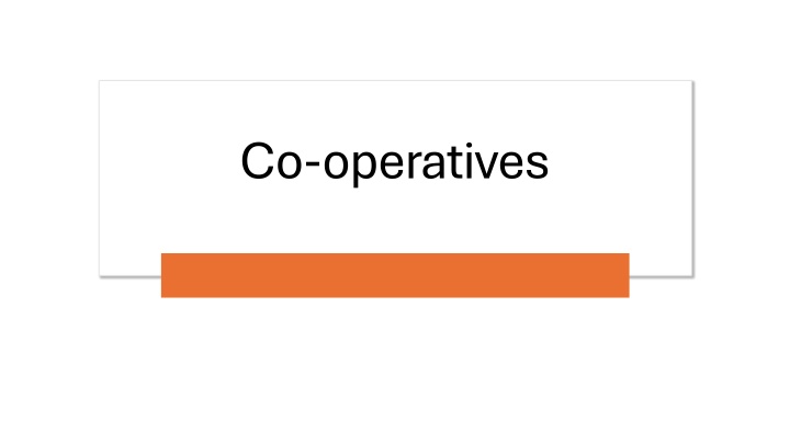 co operatives n.w