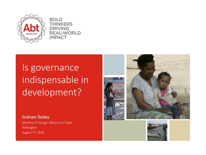 is governance indispensable in development n.w