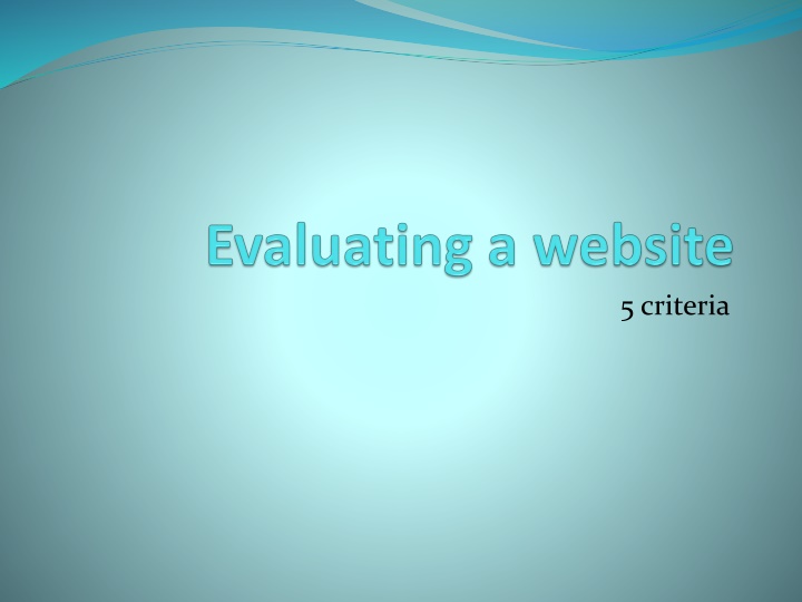 5 criteria n.w