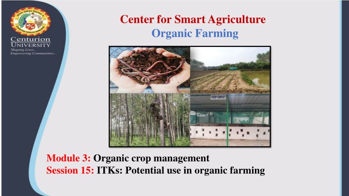 center for smart agriculture organic farming n.w