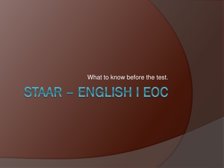 what to know before the test n.w