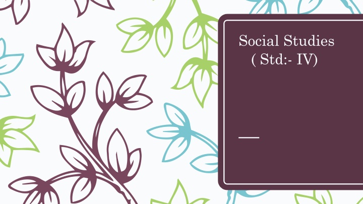 social studies std iv n.w